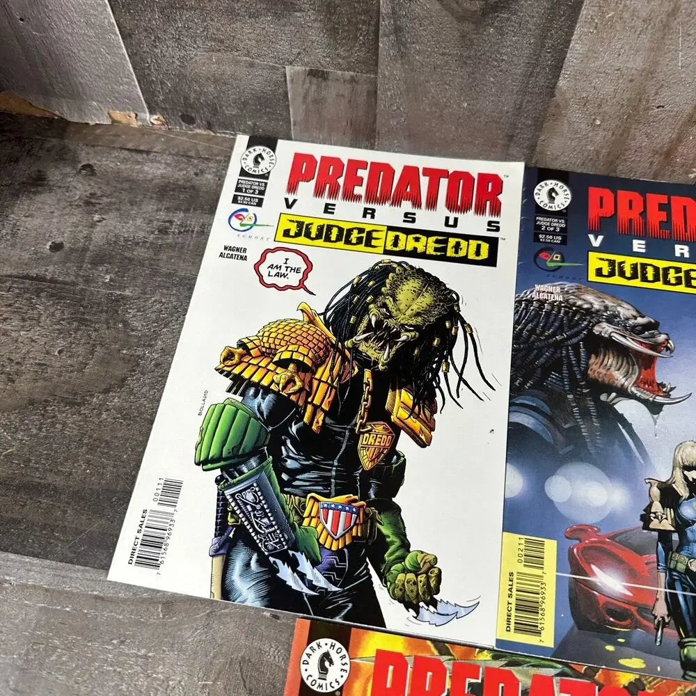 Predator Versus Judge Dredd #1-3 Complete Series‎ Dark Horse Comics 1997